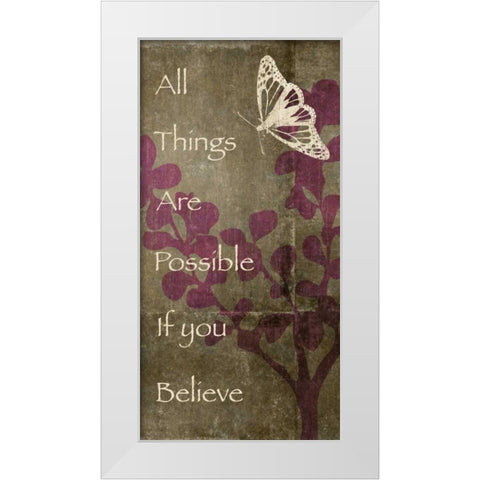 All Things White Modern Wood Framed Art Print by Emery, Kristin