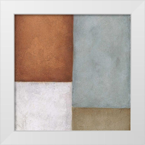 Tile 1 White Modern Wood Framed Art Print by Emery, Kristin