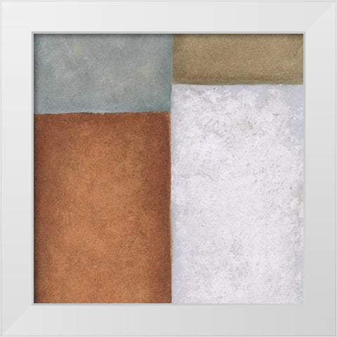 Tile 2 White Modern Wood Framed Art Print by Emery, Kristin