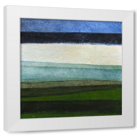 Stripes Right White Modern Wood Framed Art Print by Emery, Kristin