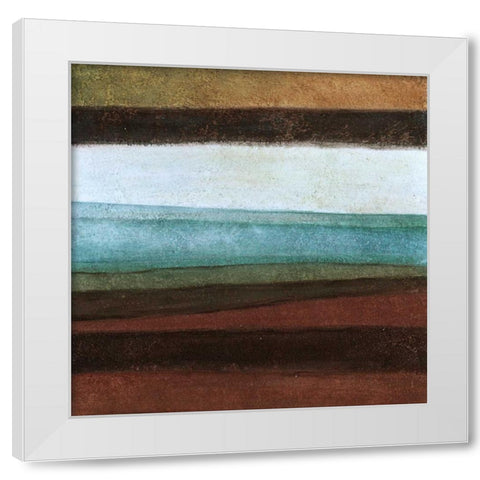 Stripes Right White Modern Wood Framed Art Print by Emery, Kristin