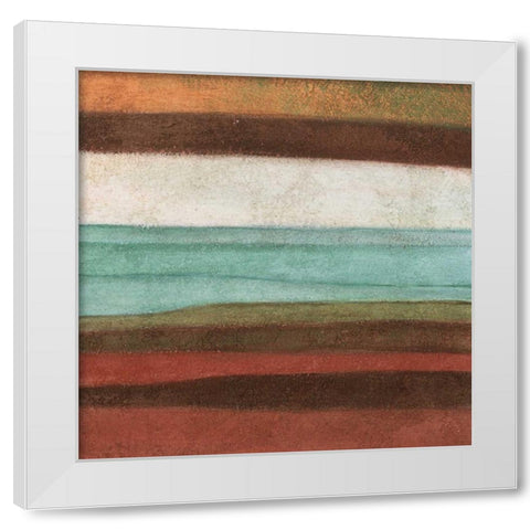 Stripes I White Modern Wood Framed Art Print by Emery, Kristin