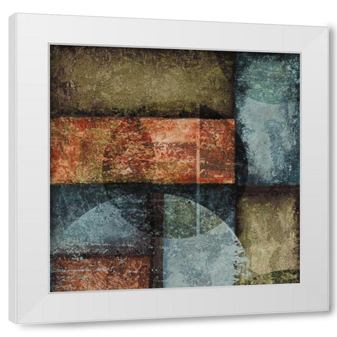 Square I White Modern Wood Framed Art Print by Emery, Kristin