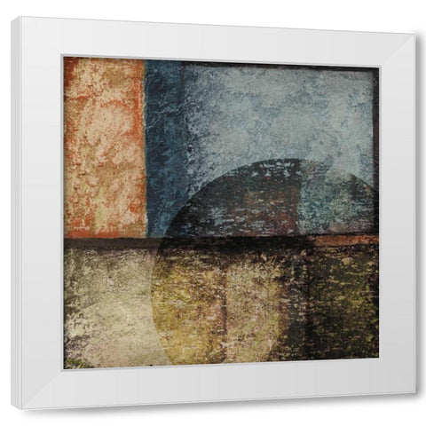 Square III White Modern Wood Framed Art Print by Emery, Kristin