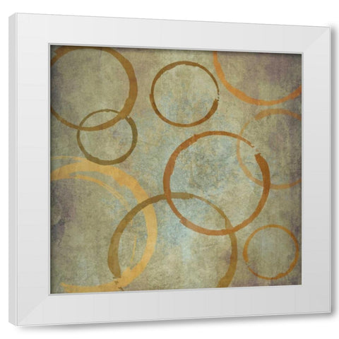 Vintage Circles II White Modern Wood Framed Art Print by Emery, Kristin