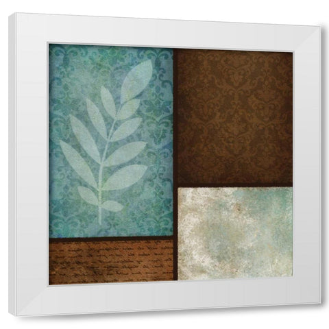 Patterns and Ferns III White Modern Wood Framed Art Print by Emery, Kristin