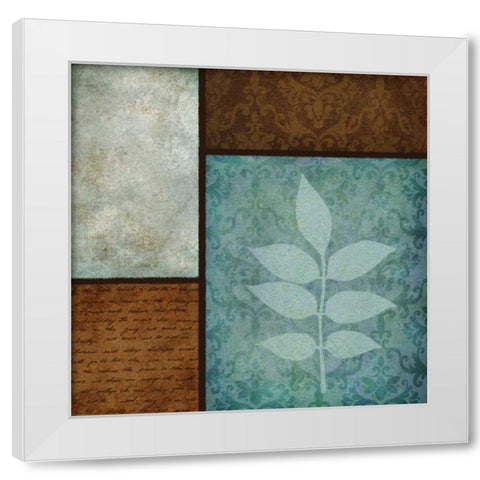 Patterns and Ferns IV White Modern Wood Framed Art Print by Emery, Kristin