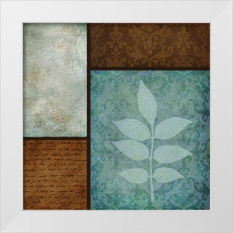 Patterns and Ferns IV White Modern Wood Framed Art Print by Emery, Kristin