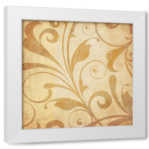 Gold White Modern Wood Framed Art Print by Emery, Kristin