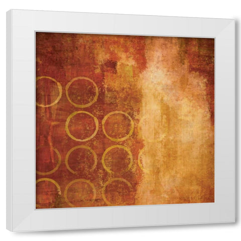 Red Hot II White Modern Wood Framed Art Print by Emery, Kristin