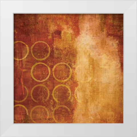 Red Hot II White Modern Wood Framed Art Print by Emery, Kristin
