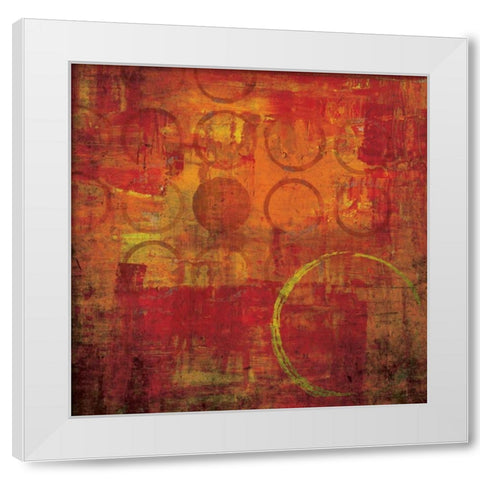Red Hot White Modern Wood Framed Art Print by Emery, Kristin