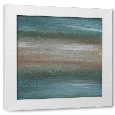 Aqua 2 White Modern Wood Framed Art Print by Emery, Kristin