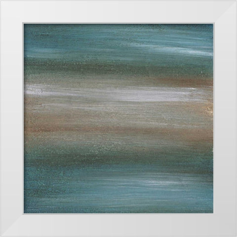 Aqua 2 White Modern Wood Framed Art Print by Emery, Kristin