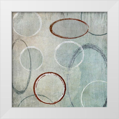 Mod II White Modern Wood Framed Art Print by Emery, Kristin