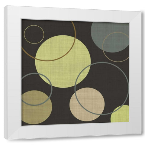 Lime Ricky I White Modern Wood Framed Art Print by Emery, Kristin