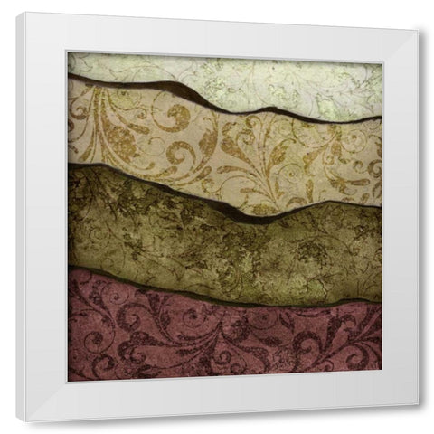 River Earth Warm I White Modern Wood Framed Art Print by Emery, Kristin