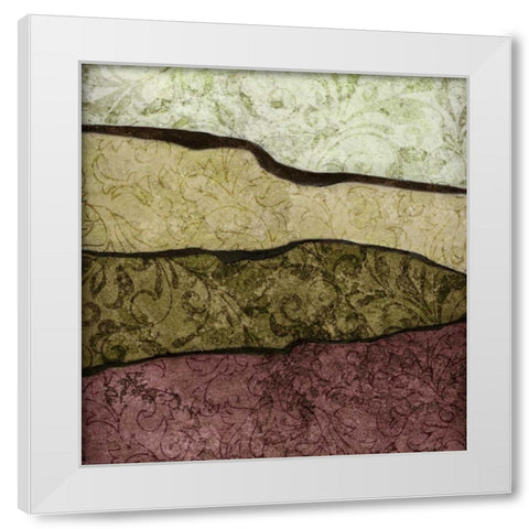 River Earth Warm II White Modern Wood Framed Art Print by Emery, Kristin
