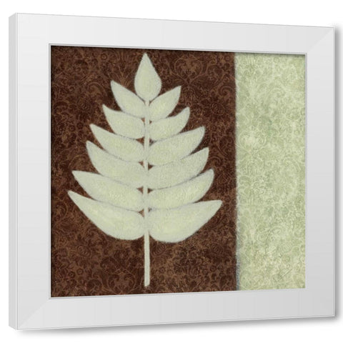 Fern IV White Modern Wood Framed Art Print by Emery, Kristin