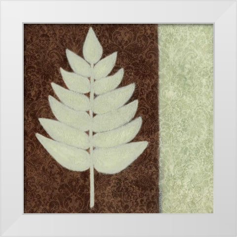 Fern IV White Modern Wood Framed Art Print by Emery, Kristin