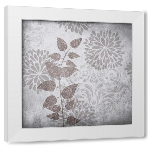 Warm Grey Yellow White Modern Wood Framed Art Print by Emery, Kristin