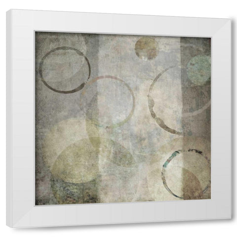 Stone Circles II White Modern Wood Framed Art Print by Emery, Kristin