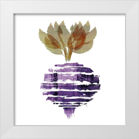Beet I White Modern Wood Framed Art Print by Emery, Kristin