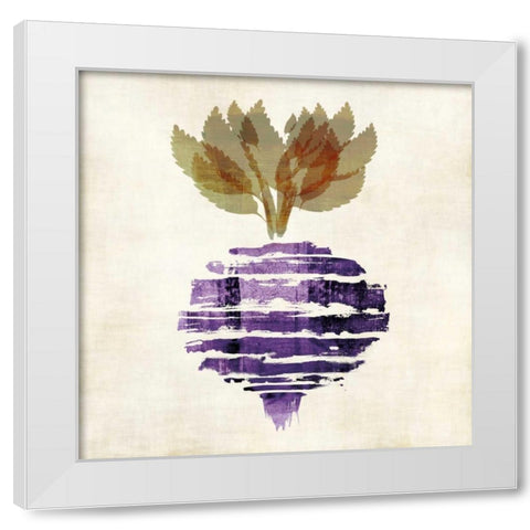 Beet II White Modern Wood Framed Art Print by Emery, Kristin