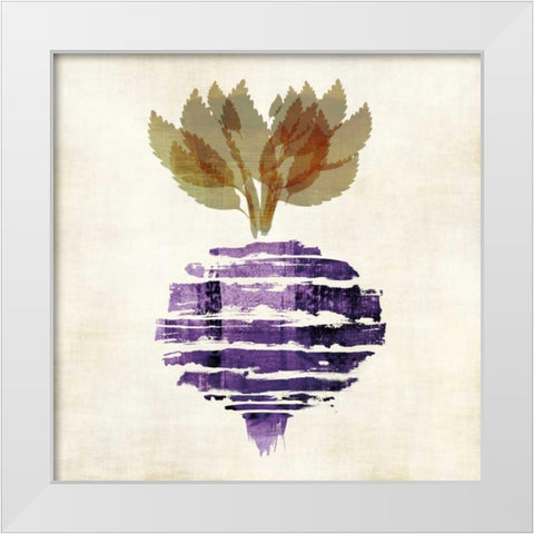 Beet II White Modern Wood Framed Art Print by Emery, Kristin