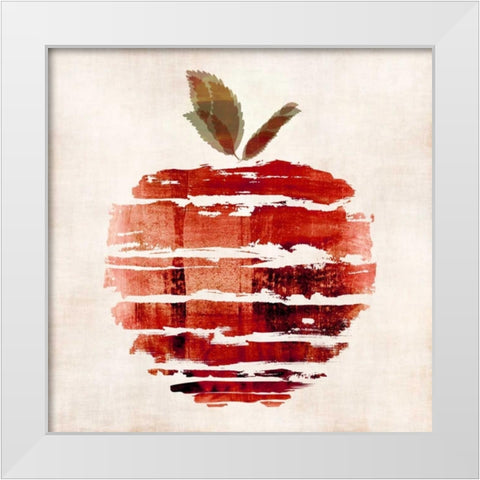Apple White Modern Wood Framed Art Print by Emery, Kristin