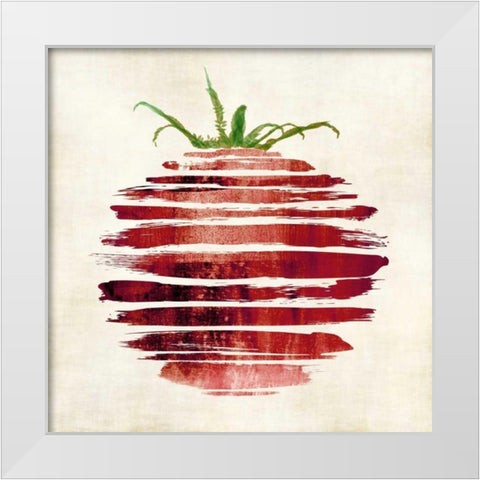 Tomato White Modern Wood Framed Art Print by Emery, Kristin