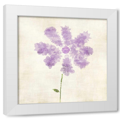 Flower Petals White Modern Wood Framed Art Print by Emery, Kristin
