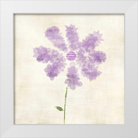 Flower Petals White Modern Wood Framed Art Print by Emery, Kristin