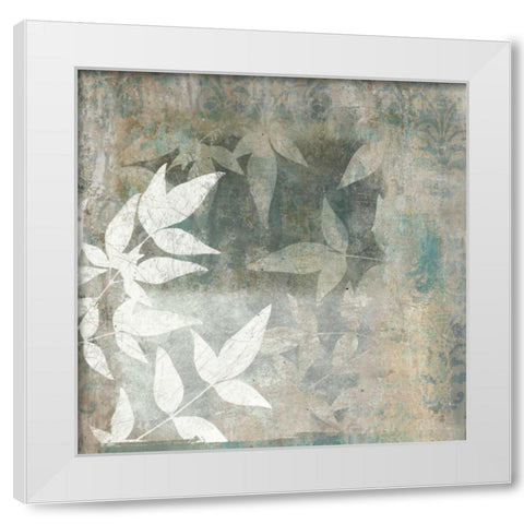 Spa Leaves II White Modern Wood Framed Art Print by Emery, Kristin