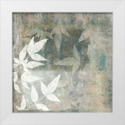 Spa Leaves II White Modern Wood Framed Art Print by Emery, Kristin