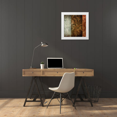 Spice Leaves I White Modern Wood Framed Art Print by Emery, Kristin