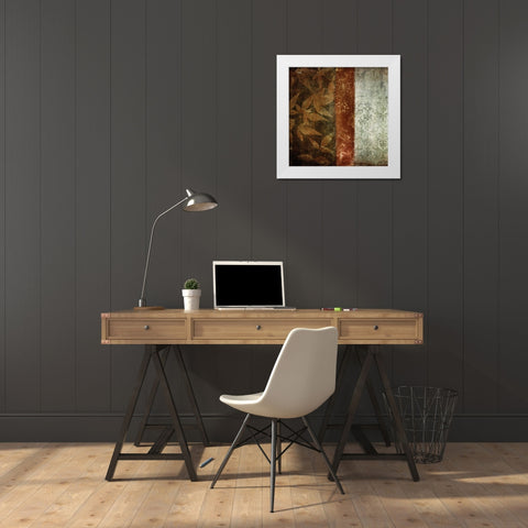 Spice Leaves II White Modern Wood Framed Art Print by Emery, Kristin