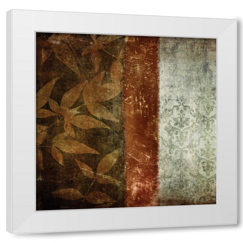 Spice Leaves II White Modern Wood Framed Art Print by Emery, Kristin