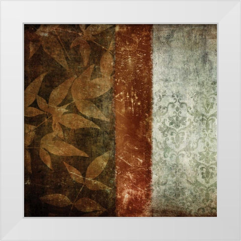 Spice Leaves II White Modern Wood Framed Art Print by Emery, Kristin