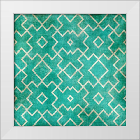 Pattern II White Modern Wood Framed Art Print by Emery, Kristin