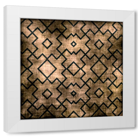 Pattern Mate White Modern Wood Framed Art Print by Emery, Kristen