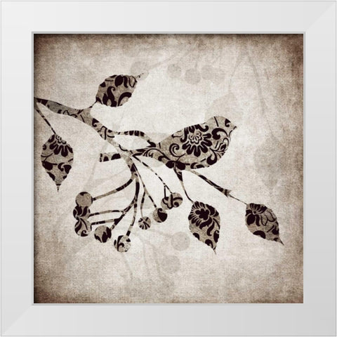 Solo Bird I White Modern Wood Framed Art Print by Emery, Kristin