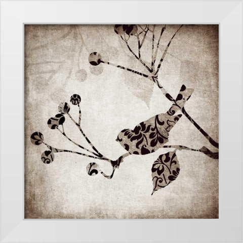 Solo Bird II White Modern Wood Framed Art Print by Emery, Kristin