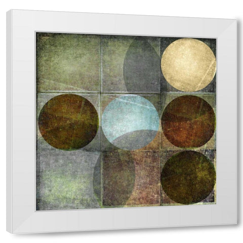 Box of Circles II White Modern Wood Framed Art Print by Emery, Kristin