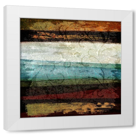 Paint Stroke II White Modern Wood Framed Art Print by Emery, Kristin