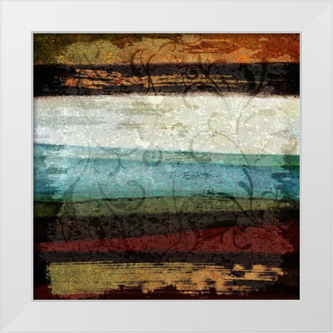 Paint Stroke II White Modern Wood Framed Art Print by Emery, Kristin