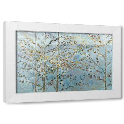 Whispering Aspen 3 White Modern Wood Framed Art Print by Kruk