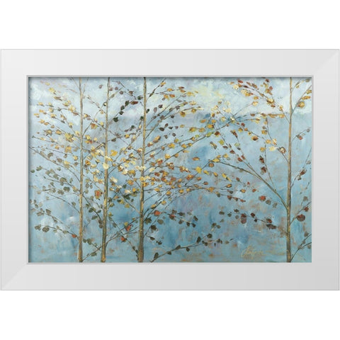 Whispering Aspen 3 White Modern Wood Framed Art Print by Kruk