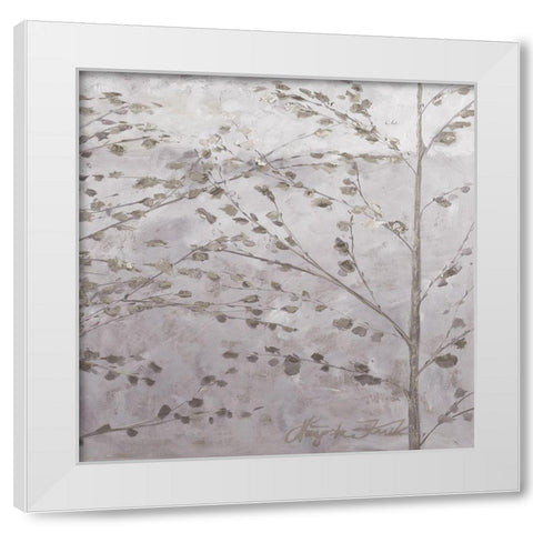 Misty Moments White Modern Wood Framed Art Print by Unknown