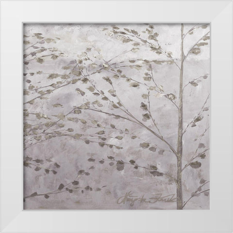 Misty Moments White Modern Wood Framed Art Print by Unknown